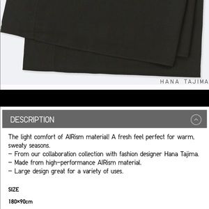 Hanna Tajima X Uniqlo airism scarf